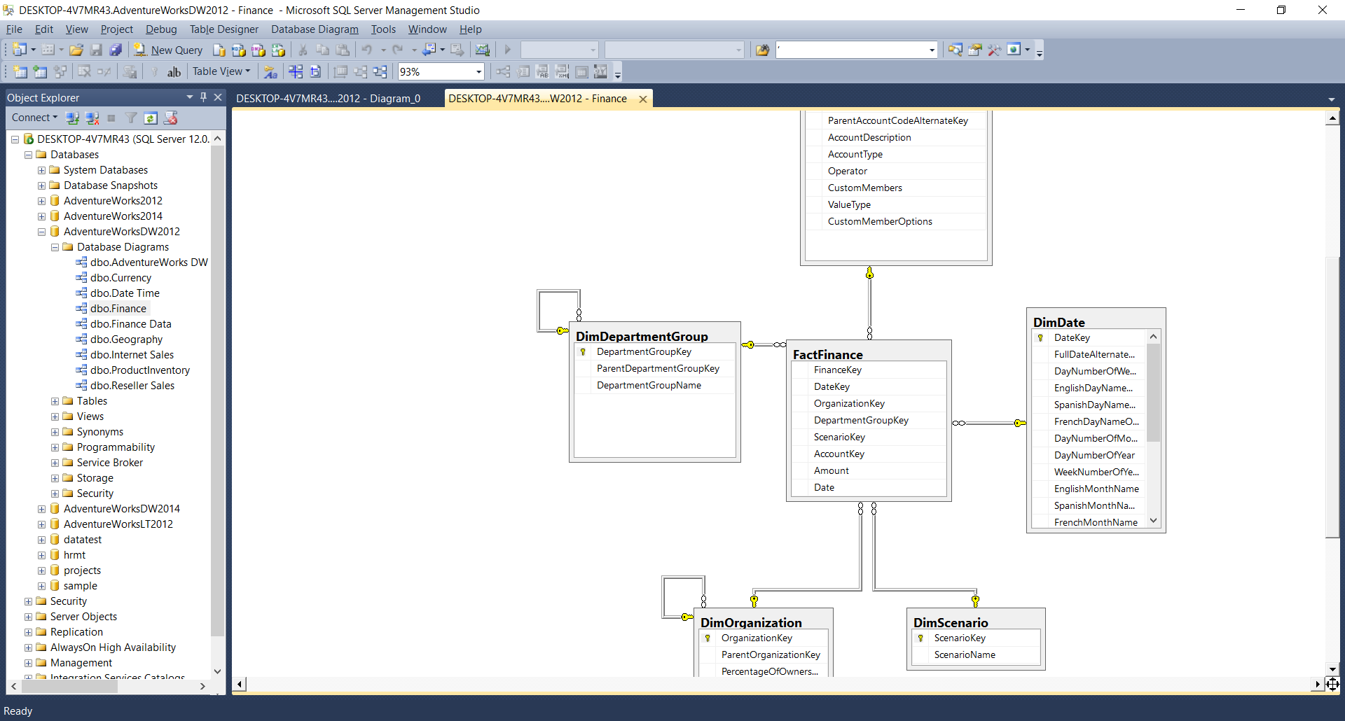 Star Schema Design of Fact Table